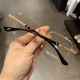 CHH Chrome Hearts Glasses Pure Titanium Square Ultra Light Myopia Glasses Frame