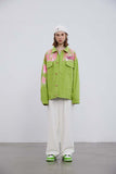 Unisex Jacket Autumn Towel Embroidery Inkjet Coat Women's Clothing