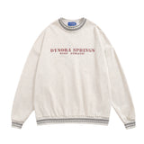 Men Hoodie round Neck Sweater Men's Spring and Autumn Leisure Long Sleeve Loose