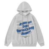 Men Hoodie Letter Printed Hoodie Autumn and Winter Loose Casual Long Sleeves Pullover Hoodie