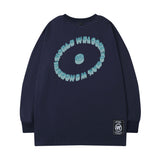 Men Long Sleeve Shirt round Neck Long Sleeve T-shirt Men and Women Loose Casual Hip Hop Couple