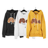 Palm Angle Hoodie Palm Angels Leopard Print Broken Head Bear Embroidered Hoodie Couple