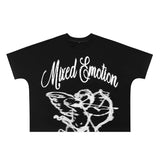 Mixed Emotion T-Shirt Hip Hop Short Sleeve T-Shirt