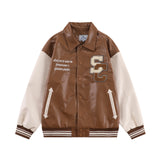 Varsity Jacket Vintage Loose Long Sleeve Jacket