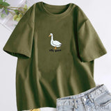 Silly Goose T-Shirt Women Trendy Unisex T Shirt Summer