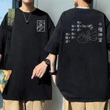 Summer Loose Harajuku Cotton Short Sleeve Japanese Anime