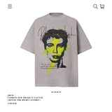 American vintage street T-shirt pure cotton retro men's and women's summer loose