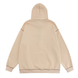 Men Hoodie Five-Pointed Star Patch Embroidered Hoodie
