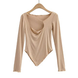 Women T-shirt Spring Long Sleeve T-shirt Women's Bottoming Shirt