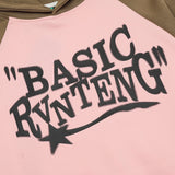 Men Hoodie Letter Printed Hoodie Raglan Sleeve Pullover Loose Hoodie Spring and Autumn
