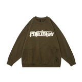 Unisex Hoodie Retro Crew Neck Pullover Sweatshirt Men's Top Autumn and Winter
