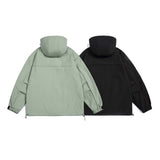 Unisex Jacket Women's Autumn Two-Tone Letter Embroidered Jacket