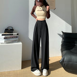 Palazzo Pants Wide-Leg Pants for Women Loose Drooping Mopping Casual Pants for Women Winter