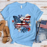 Women's Independence Day T Shirt round Neck Short Sleeve T-shirt Women's Top