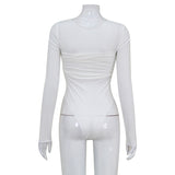 Women Jumpsuit Women's round Neck Long Sleeve Fashion Jumpsuit Bottoming