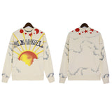 Palm Angle Sweatshirt Palm Angels Letter Printing Long Sleeve Crew Neck Sweater Men and Women