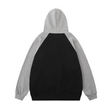 Men Hoodie Five-Pointed Star Paste Cloth Embroidery Hooded Loose Sweater