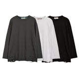Unisex long-sleeved shirt autumpure cut and erosion pure color