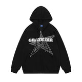 Men Hoodie Sweater Jacket Men's Loose Casual Spring and Autumn Hooded Cardigan