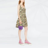 Women Desses Sling Dress Printed Short Skirt