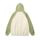 Men Hoodie Five-Pointed Star Paste Cloth Embroidery Hooded Loose Sweater