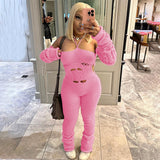 Women Jumpsuit Autumn and Winter Hollow Jumpsuit