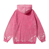 Men Hoodie Washed Old Hooded Sweater Men's Autumn and Winter Letter Printing