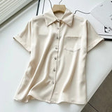 Women T-Shirt Summer Vintage Shirt Casual Short Sleeve Shirt