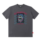Men's T Shirt Printed Short-Sleeved T-shirt Men's and Women's Loose round Neck