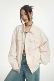 Unisex Jacket Autumn Rose Denim Jacket