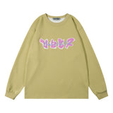 Men Hoodie Letter Printed Crew Neck Sweatshirt