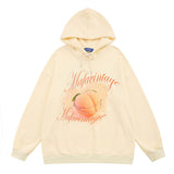 Men Hoodie Fruit Printed Sweater Men's Spring and Autumn Leisure Loose Sports