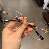CHH Chrome Hearts Glasses Pure Titanium Square Ultra Light Myopia Glasses Frame