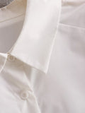 Women T-Shirt Autumn Long Sleeve Loose Mid-Length Blouse Design Sense