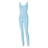 Women Jumpsuit Summer Fashion Sexy Slim Sleeveless Jumpsuit