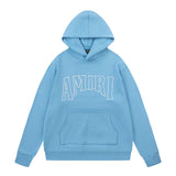 Amiri Hoodie AMI Letter logo print pullover hooded sweater for men and women