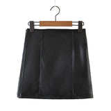 Women's Skirt Pu Women's Autumn Ins High Waist Sheath Skirt