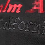 Palm Angle Hoodie Palm Angels Coral Letter Embroidered Hooded Couple