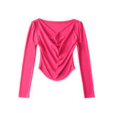 Women's T-Shirt Long-Sleeved T-shirt Women's Spring New Tight Top