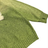 Kapital Sweater Vintage Hida and Macro Cross Ripped round Neck Knitted Pullover Long Sleeve Sweater