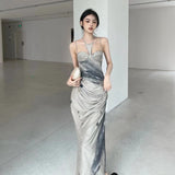 Women Dresses Pb009 Classic Style Printing Slip Dress