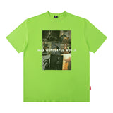 Men T Shirt West Coast T-shirt Letter Print Short-Sleeve Male Loose