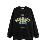 Men Hoodie Printed Crew Neck Sweatshirt Men's Loose Top Spring and Autumn Long Sleeve