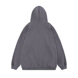 Men Hoodie Fuzzy Figure Oil Painting Printed Hoodie