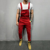 Men Pant Loose-Fitting Overalls Men's Pants Retro Men's Overalls