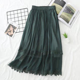 Women Skirt Women's Spring Clothing Long Dress Stitching Skirt