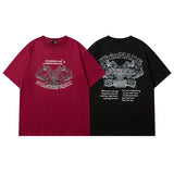 Men's T Shirt Short-Sleeved T-shirt Men's and Women's Spring and Summer Loose Vintage
