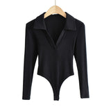 Women T-Shirt Long Sleeve One-Piece Female Autumn Slim-Fit Base T-shirt
