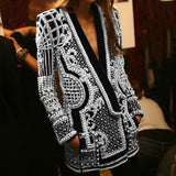 Frankie Shop Hourglass Blazer Vintage Bubble Beads Women's Printed Wear Coat
