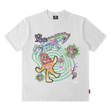 Men T Shirt T-shirt Men's and Women's National Fashion Brand Loose Short Sleeve Couple